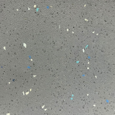 Piso Bus Gris Escarchado con Blanco y Azul 2mm