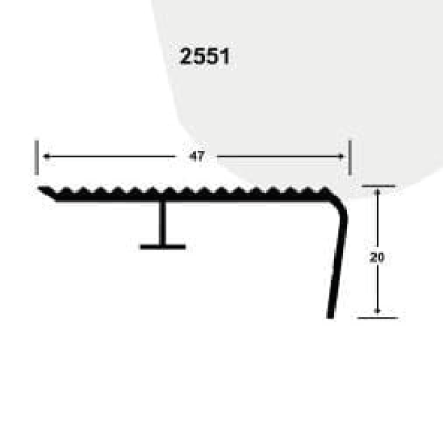 Cantonera de Aluminio 47MM Pesado con Anclaje
