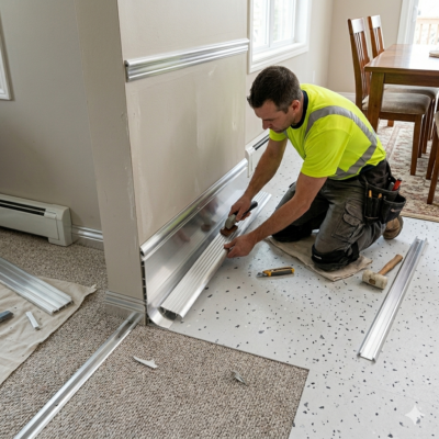 INSTALACION DE CAPPING STRIPP DE ALUMINIO