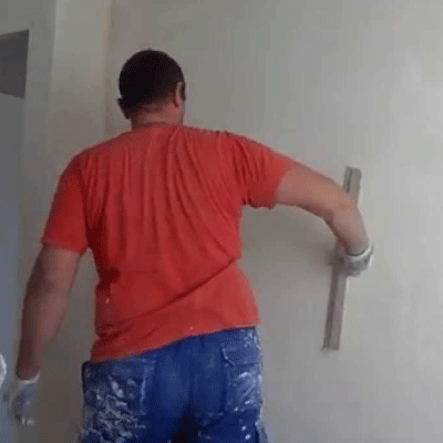 Empastado de 1ml de espesor de la pared