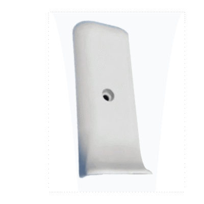 Terminal Izquierdo de PVC Blanco