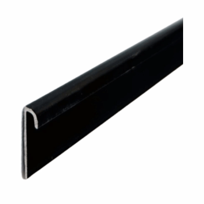 Capping Stripp (Filete de Vinyl) de Aluminio Negro