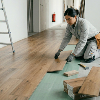 Instalación de piso laminado