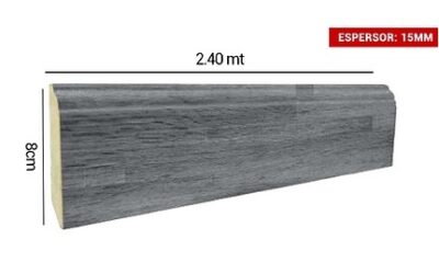 Zocalo Laminado Grey Natural