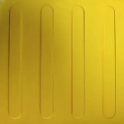 Baldosa Podotactil Amarillo Poliuretano Siga