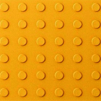 Baldosa Podotactil Pare Amarillo Concreto