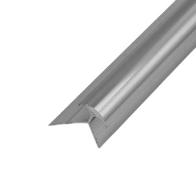 Esquinero – Perfil Esquinero Redondo de Aluminio para Panel Mármol SPC Plata, Negro, Oro